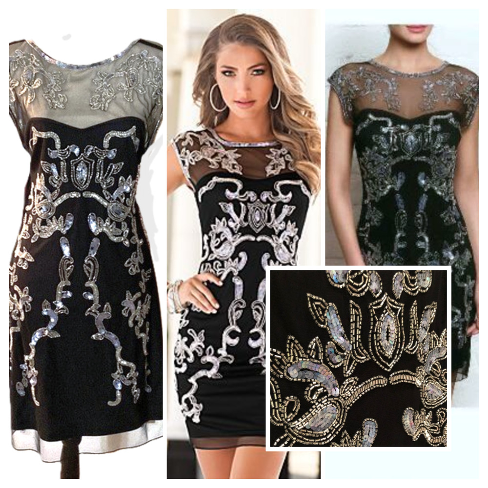 Y2k Black Sheer Dress 8 Purple Beads Whimsigoth Fairy goth Dark Romantic Witchy